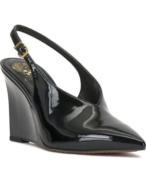 Vince Camuto Meristi Slingback Pointed Toe Wedge Pump - Black