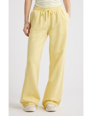 BP. Baggy Wide Leg Sweatpants - Yellow