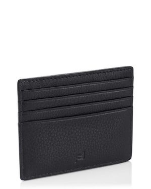 Porsche Design Roadster Leather Rfid Business Card Holder - Black