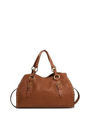 Aimee Kestenberg Large Rodeo Leather Satchel - Brown