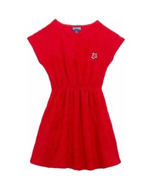 Vilebrequin Kids' Flower Power Terry Dress - Red