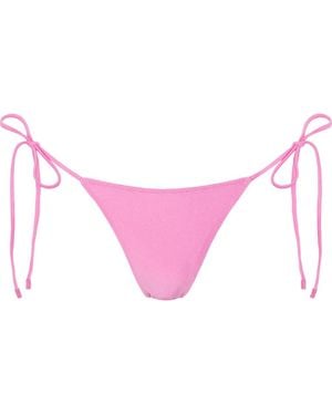 Sunkissed Le Triangle Tie Side Pattern Bikini Bottom - Pink