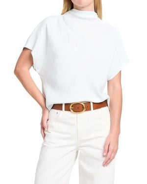 Twp Mock Neck Top - White