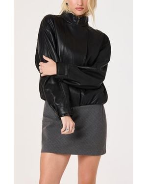 Astr Jett Faux Leather Jacket - Black