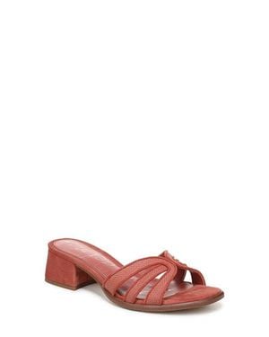Sam Edelman Farrin Block Heel Sandal - Red