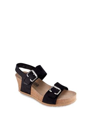 Mephisto Lissandra Platform Wedge Sandal - Black