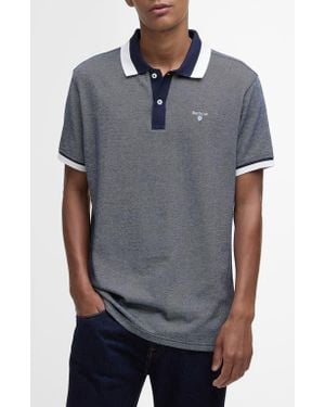 Barbour Helwith Tailored Fit Cotton Polo - Gray