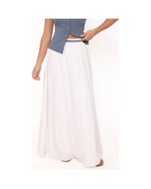 Petal & Pup Christine Maxi Skirt - White