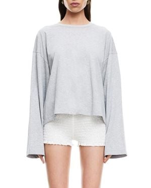 Lioness Bloom Long Sleeve Knit Shirt - White