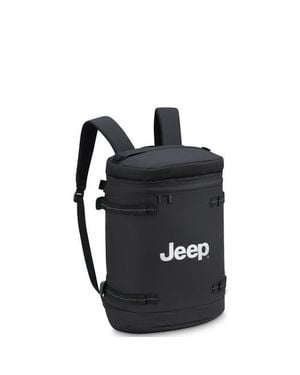 Jeep Js013C 15.6 Laptop Cylindrical Backpack - Black