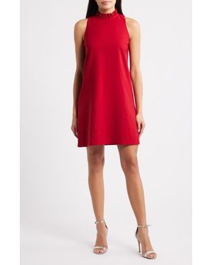 Anne Klein Sleeveless Shift Dress - Red
