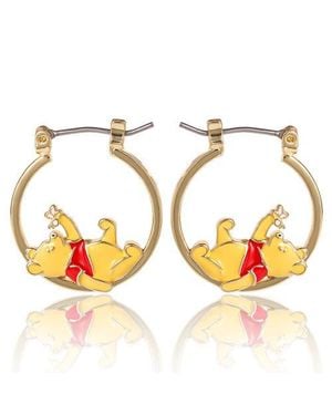 Disney Winnie The Pooh Hoop Earrings - Metallic