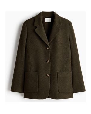 H&M Wool-Blend Blazer - Black