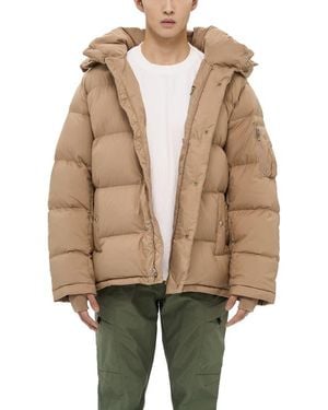 Alpha Style Minto Detachable Hood Puffer - Natural