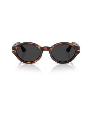 Persol Loris 51Mm Polarized Oval Sunglasses - Black