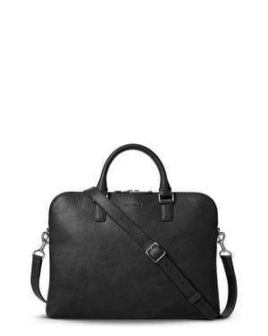 Shinola Portfolio Leather Briefcase - Black