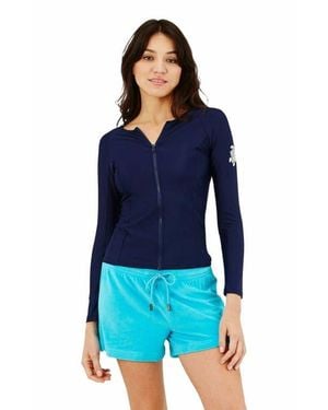 Vilebrequin Solid Zipper Rashguard - Blue