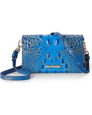 Brahmin Minuette Convertible Leather Crossbody Bag - Blue