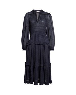 Ulla Johnson Ardelle Dotted Cotton Midi Dress - Blue