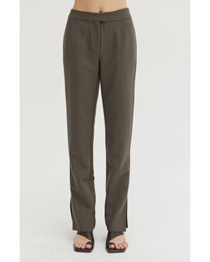 Crescent Straight Leg Pants - Gray