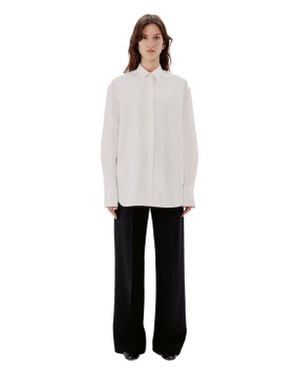 Another Tomorrow Oversized Shirt - White