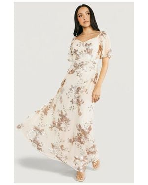 Baltic Born Karina Sequin Maxi Dress - Natural