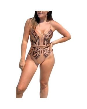 Biliblond Onepiece Kim Swimsuit - Brown
