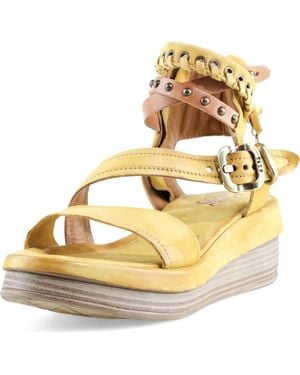 A.s.98 Spaulding Ankle Strap Sandal - Metallic