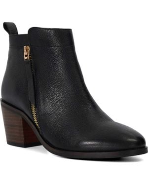 Dune Paicing Block Heel Bootie - Black