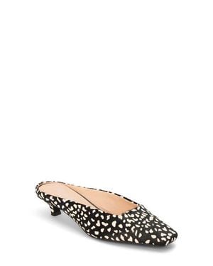Matisse Classy Kitten Heel Mule - White