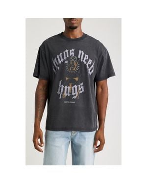 Saint Studio Need Hugs Graphic T-Shirt - Black