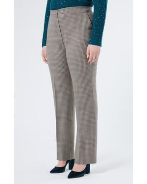 Marina Rinaldi Asburgo Virgin Wool Pants - Gray