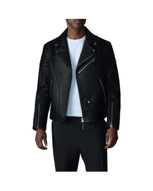 Mackage Kenneth Leather Moto Jacket - Black