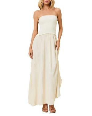 Solid & Striped The Strapless Maxi Dress - Natural