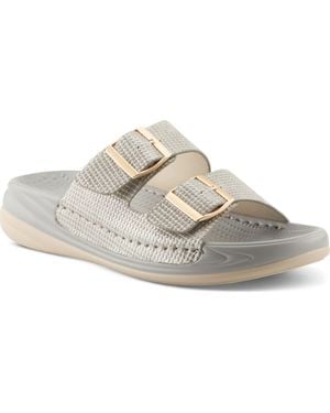 Flexus by Spring Step Buttermere Slide Sandal - Gray