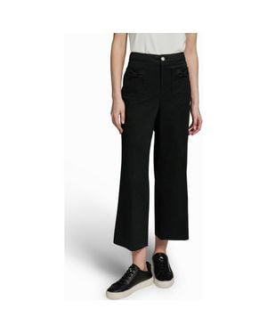 KARL LAGERFELD Bow Pocket Crop Pants - Black