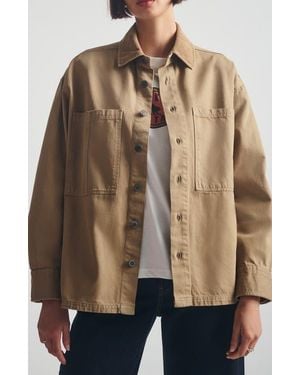 Brooklyn Industries Corduroy Collar Overshirt - Brown