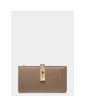 Bally Lock Me Long Wallet - Gray