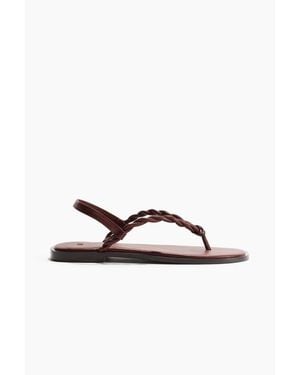 H&M Twist-Detail Sandals - Brown