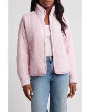 Thread & Supply Box Quilted Zip Jacket - Red