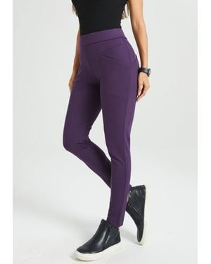 Betabrand Journey Dpyp Dress Pant Yoga Pant - Purple
