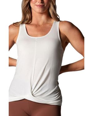 Tavi Flatter Twist Tank - White