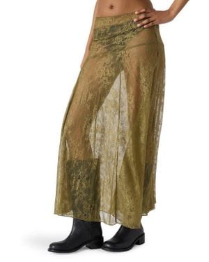 Steve Madden Veera Lace Maxi Skirt - Green