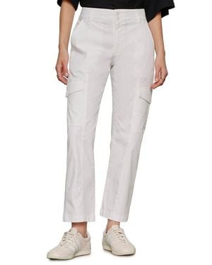 Sanctuary Rebel Ankle Straight Leg Cargo Pants - Gray