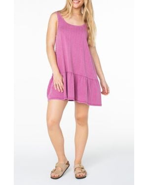 Roxy Still Salty Cotton Minidress - Pink