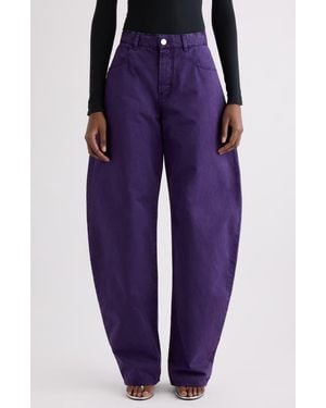 Alaïa Round Jeans - Purple