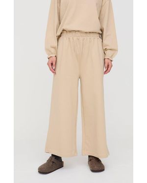 Turtledove London Organic Cotton Noor Wide Leg Pants - Natural
