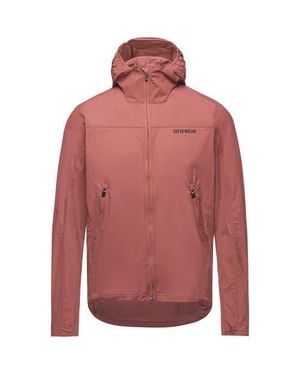 Gore Wear Fernflow Hooded Windbreaker - Red