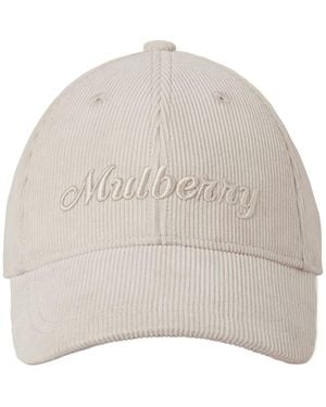Mulberry Corduroy Baseball Cap - Natural