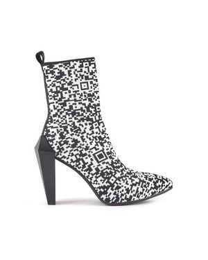 United Nude Gem Platform Sock Bootie - White